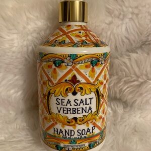 VILLA FLORA 21.5 Oz. Richly scented sea salt verbana hand soap  NIB